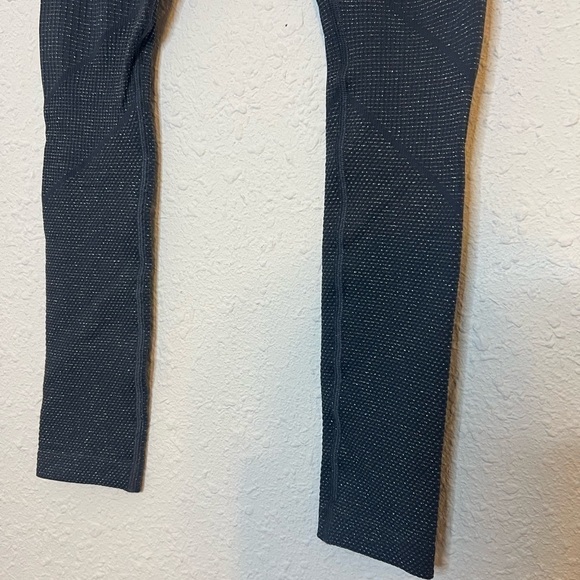 Athleta Shimmer Seamless Tights Gray Leggings Small - Picture 4 of 6